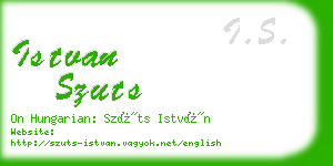 istvan szuts business card